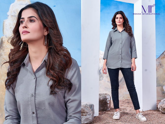 Shirt Vol 2 By Moksh Office Wear Ladies Shirt Wholesale Market In Surat

